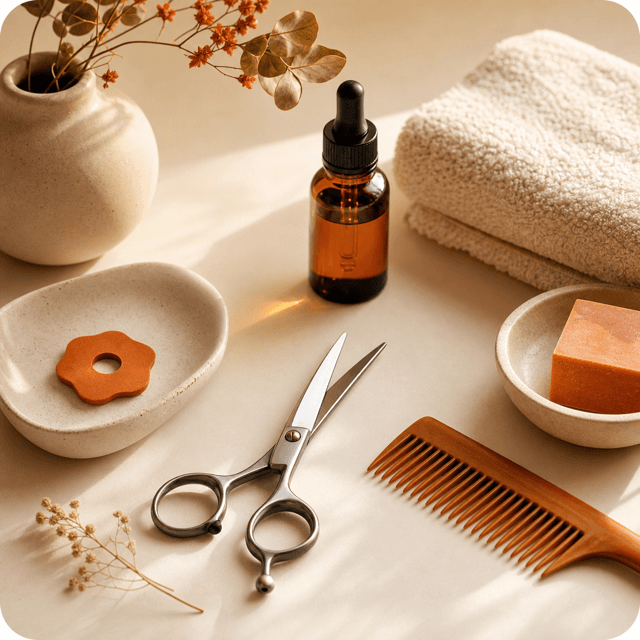 Prestations et services présentés dans une boutique claire.